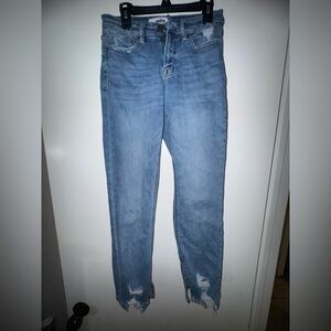 Mica Denim Blue Straight Leg Jeans